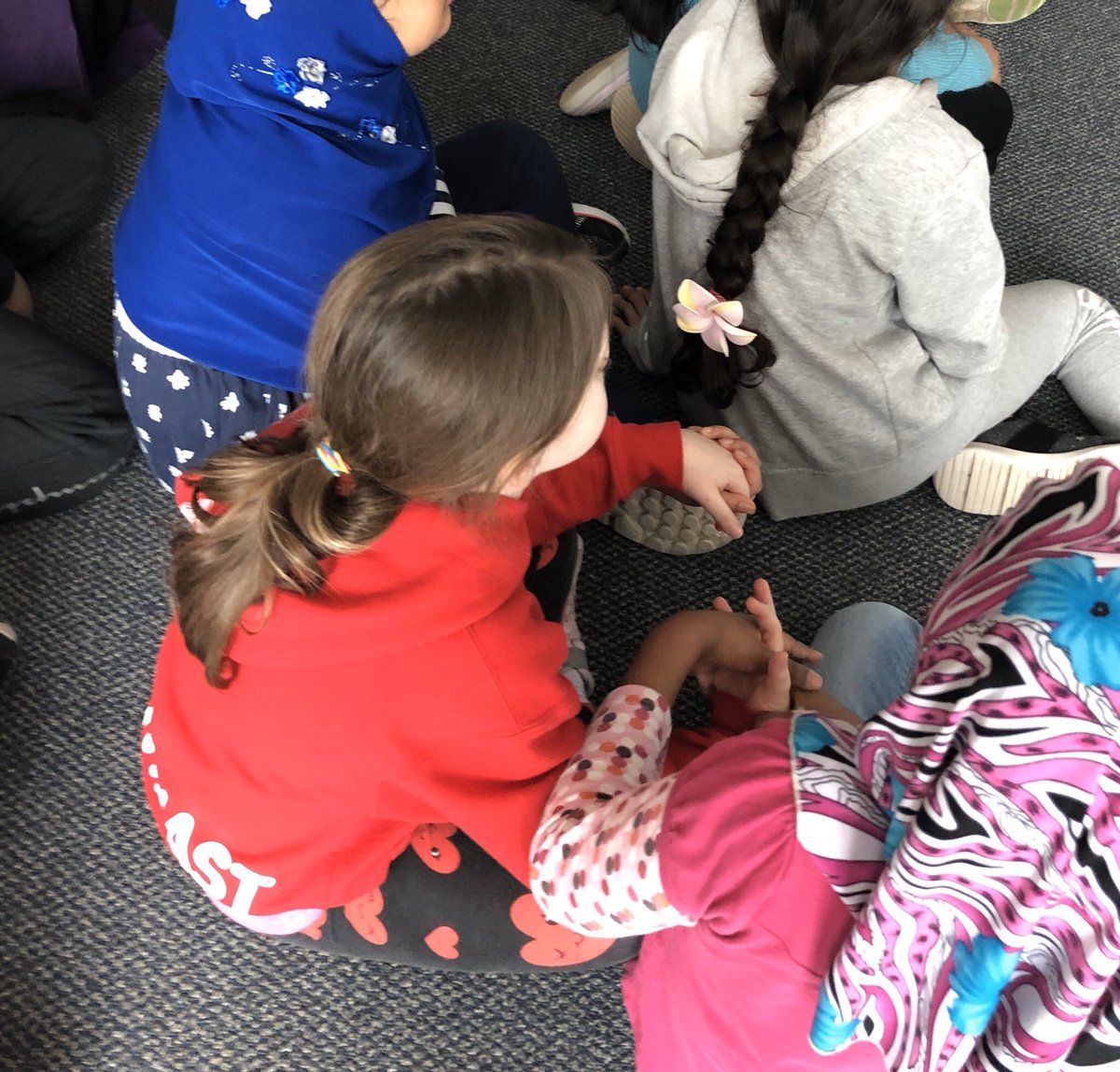 IdeaShopPD's tweet photo. Powerful classroom moment. #RFTLOI book purchase from @_bound2learn. The pride on the faces of my students who wear a hijab as I shared this will stay with me for a long time. We ended our reading by watching a video interview with @IbtihajMuhammad. Hands clasped. Hearts full. ❤️ https://t.co/2SFewee9Us