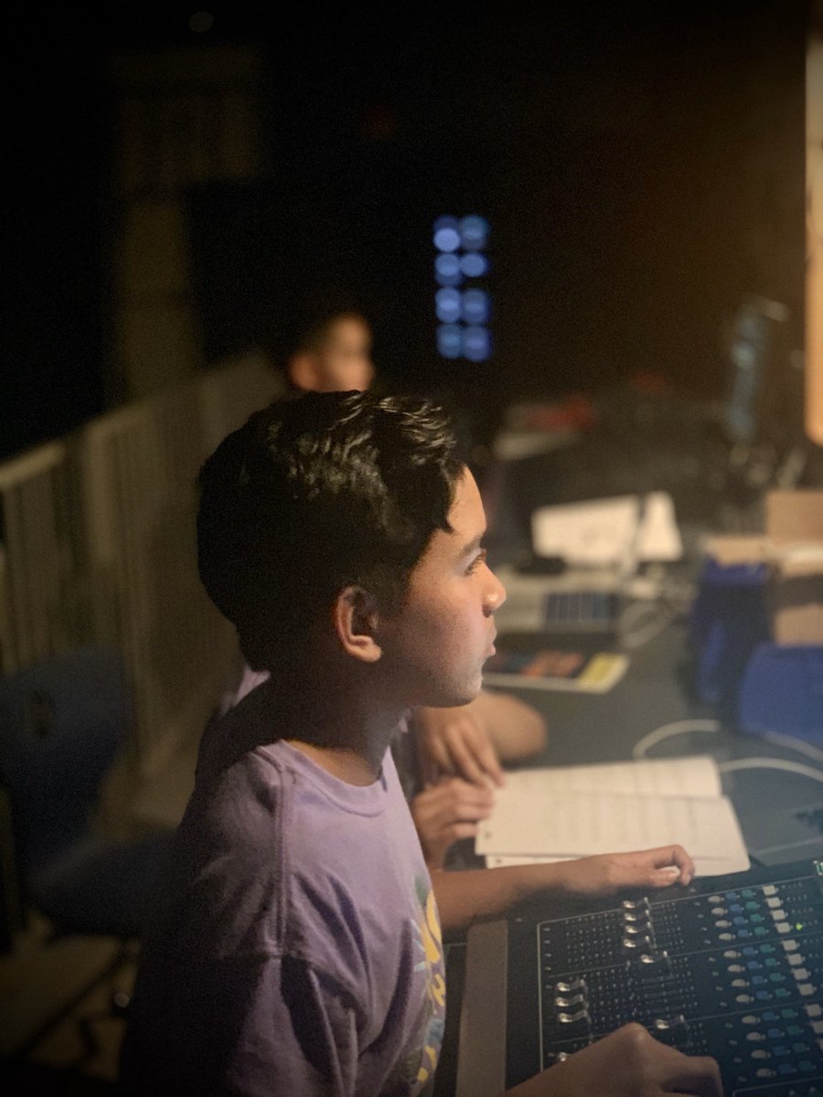 MYPDesignRIS's tweet image. Our student sound designer, Lucas making sure our stars sound great!  He does an amazing job running the show! 
#mypdesign #sounddesign #onceonthisislandjr #ibinaction