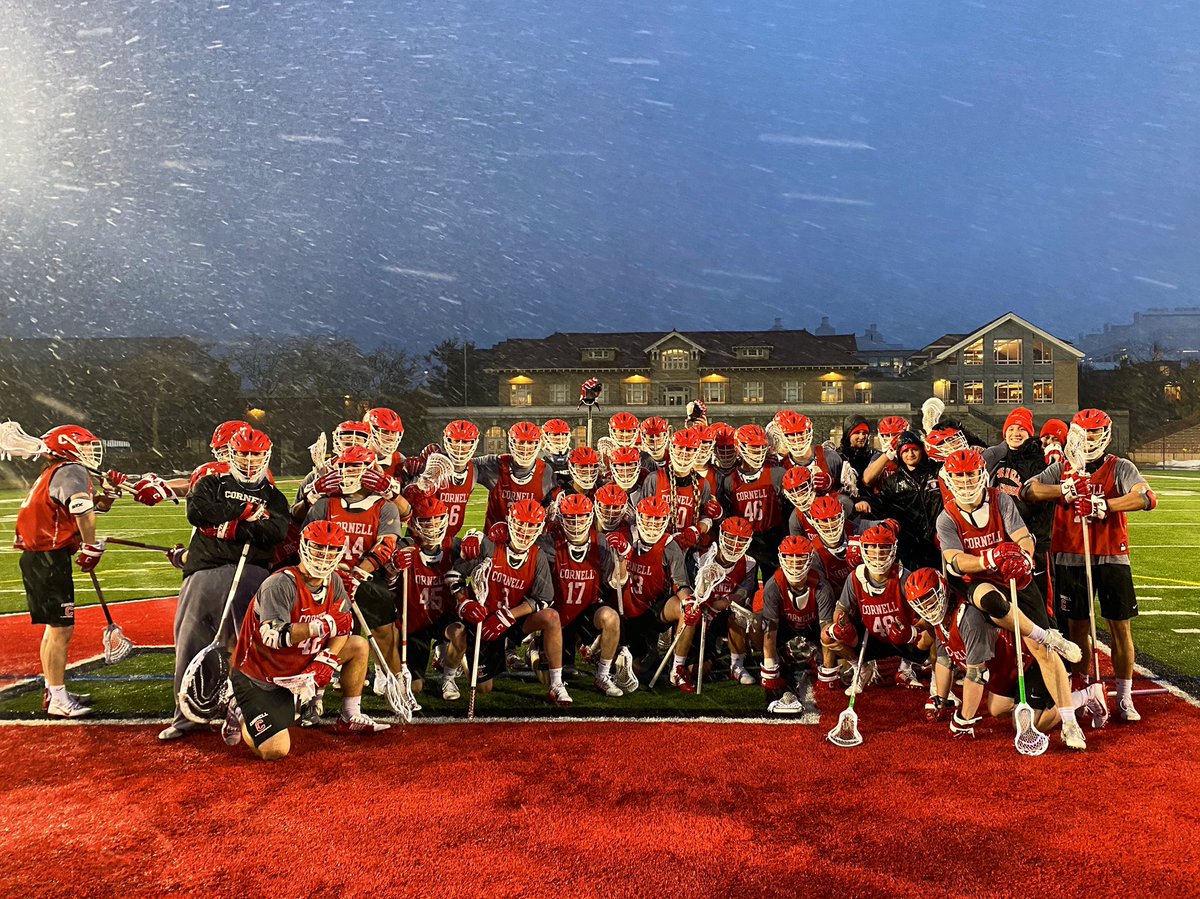 CornellLacrosse's tweet photo. From #9 to #20. “Don’t settle for style. Succeed in substance.” #PPOW #ourweather #sideways #rough #ruffles #groot #cagemvp #wingsauce #cliffbars #einstein #GPA #WD>WS #LGR https://t.co/EcehuK4J05