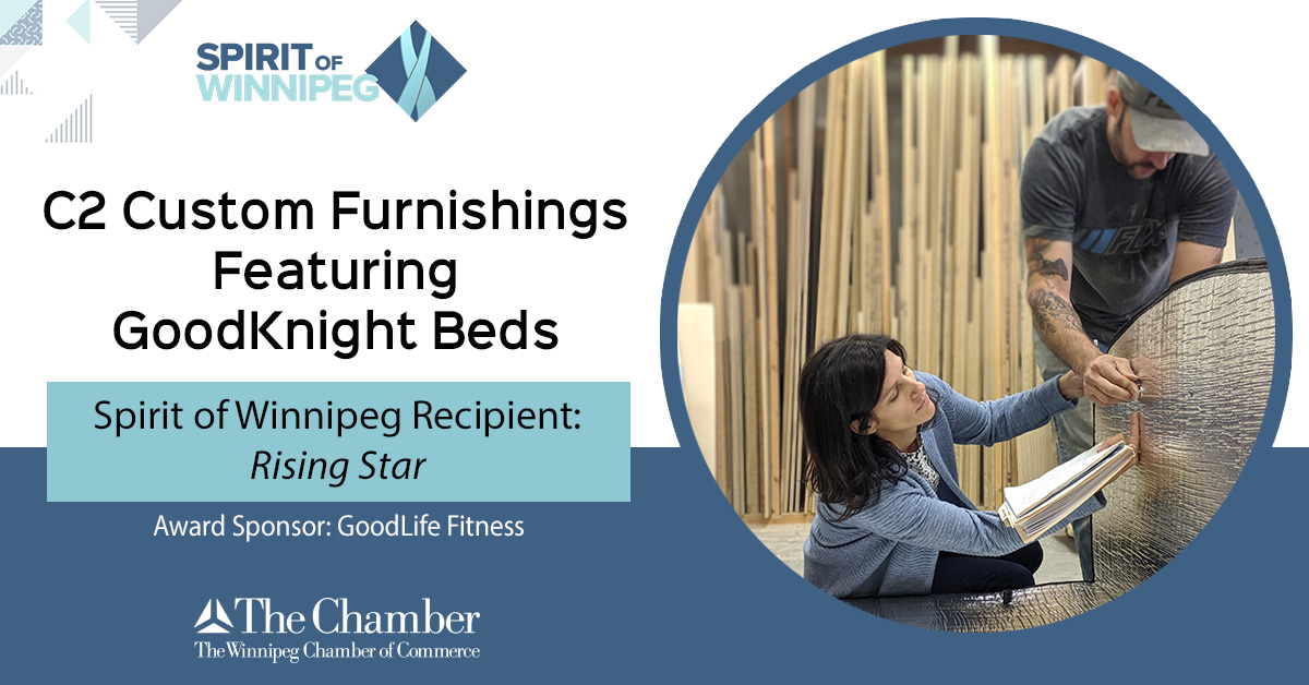 Congratulations to GoodKnight Beds, the recipient of the Rising Star Award sponsored by <a href="/goodlifefitness/">GoodLife Fitness</a>.  GoodKnight Beds is a patented self-sterilizing bed that treats and prevents bedbugs in a non-toxic, non-disruptive manner. #WPGSPIRIT