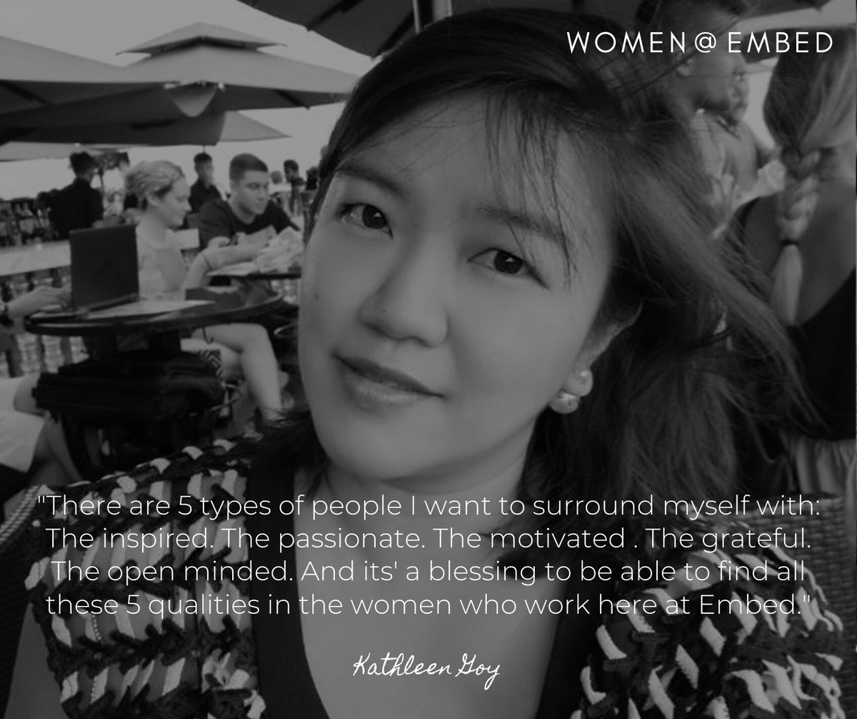 embedcard's tweet photo. Closing the gender gap in tech is hard, but not at Embed. It is a testament to our value system, our culture and organization, who we are and how we do things. Hear it from Kathleen Goy #women@Embed #embedlife #funcrusaders https://t.co/GVaVxxWkMV