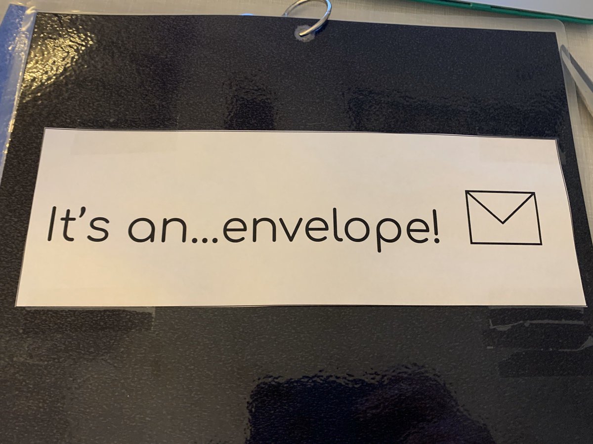 This week’s answer: envelope! ✉️ <a href="/CoveSchoolOwls/">Cove Elementary School</a>
