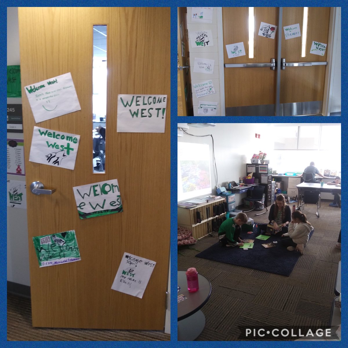 GfpsWest's tweet photo. Our 4th grade temporary migration from West to Discovery is complete! #westwolves #gfps #trailblazeon https://t.co/NHCVbyIdxr