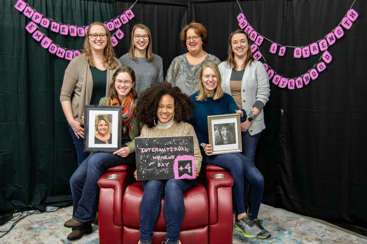 RaffelSystems's tweet photo. On Sunday, March 8th is International Women’s Day!! This year Raffel Systems has added 4 women to our staff! In celebration, we gathered all the ladies from the office, (even those who couldn’t be here physically) for a fun photoshoot. Happy International Women’s Day! #WomensDay https://t.co/VXNdwQa2C1