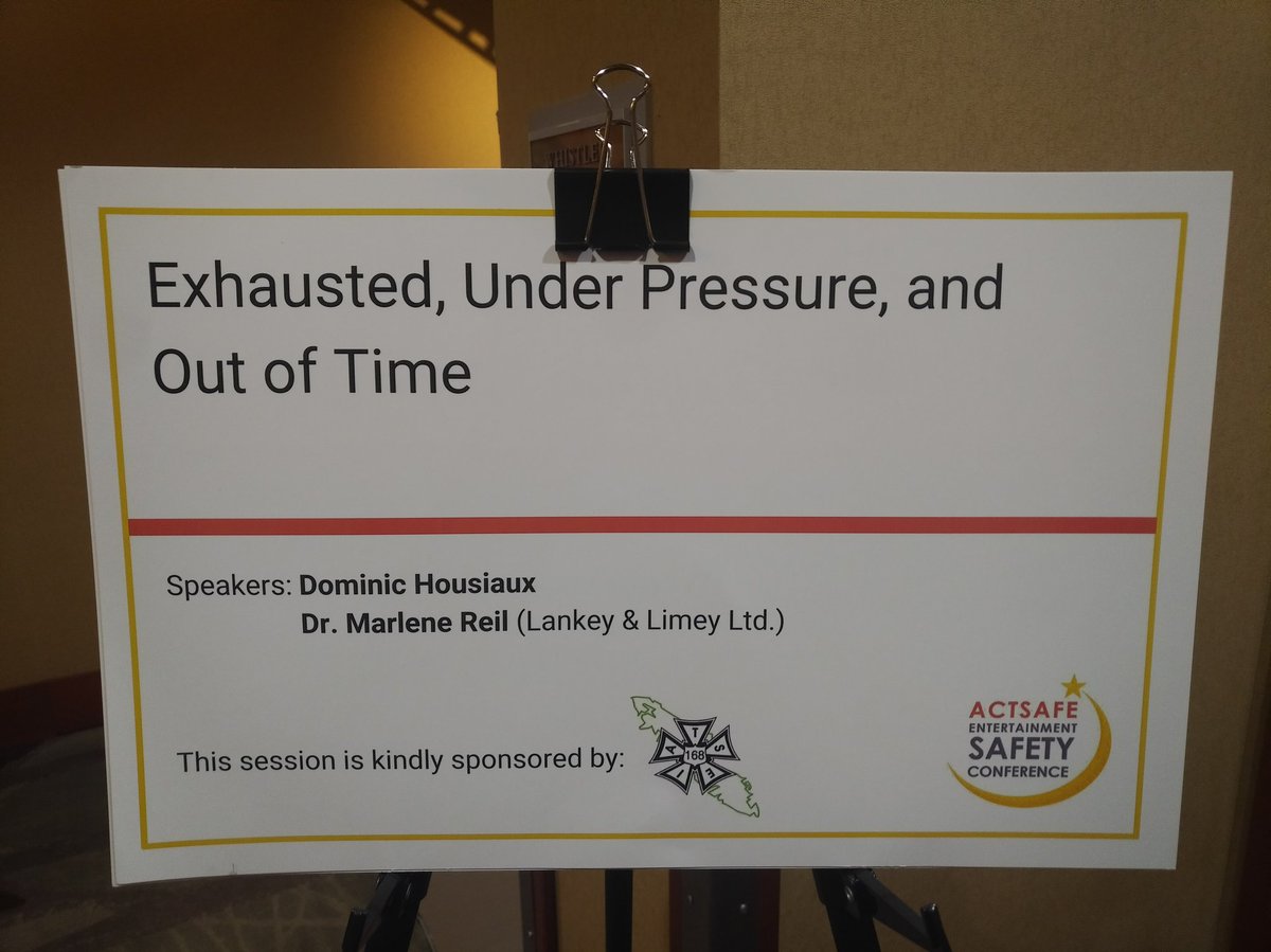 iatse168's tweet photo. @iatse168 is proud to have supported this @actsafe #AESC2020 session where it was reiterated that the pressure of "TheShowMustGoOn " leads to a toxic work environment. https://t.co/enqGGOwT8f