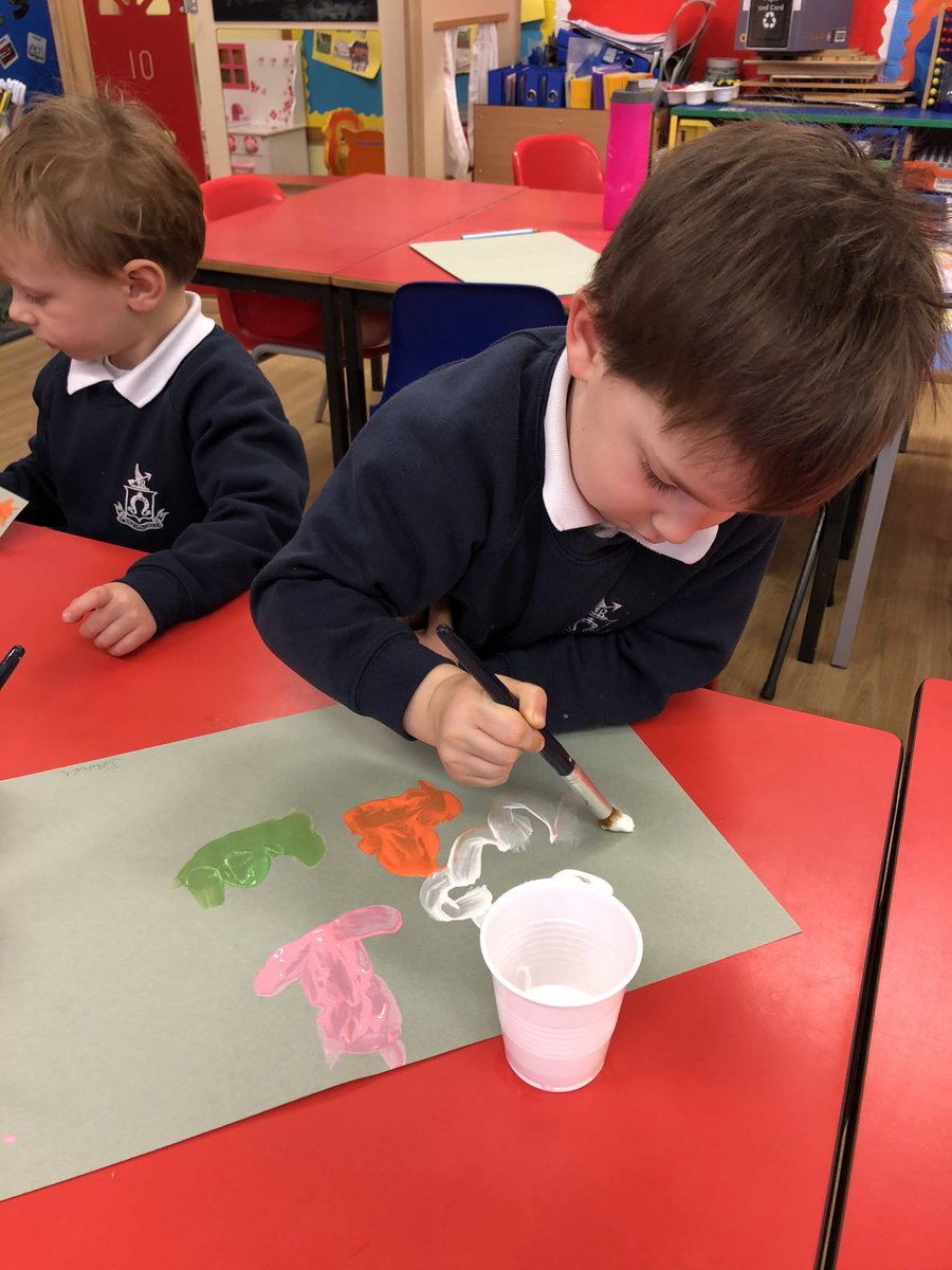 SJBpreprep's tweet photo. Our Nursery boys are working hard with Spring paintings. Keep it up boys. Well done. #sjbpreprep https://t.co/d46ROCi9D7