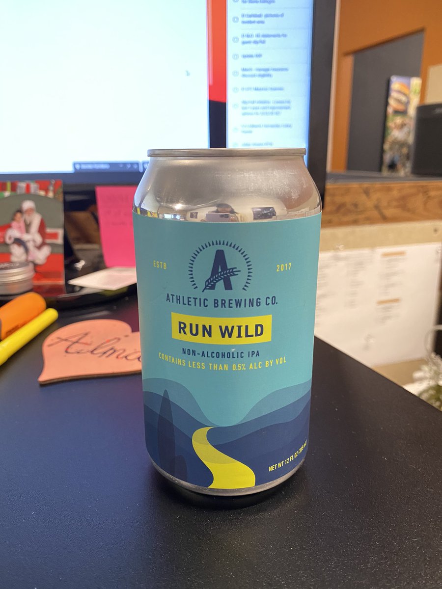 lmastarshine's tweet photo. When you work for a restaurant company and there’s been @AthleticBrewing samples sitting in the kitchen all this time!!!! @TheShotgunStart @BrendanPorath @the_woke_yolk https://t.co/p3Sfz4YoOM