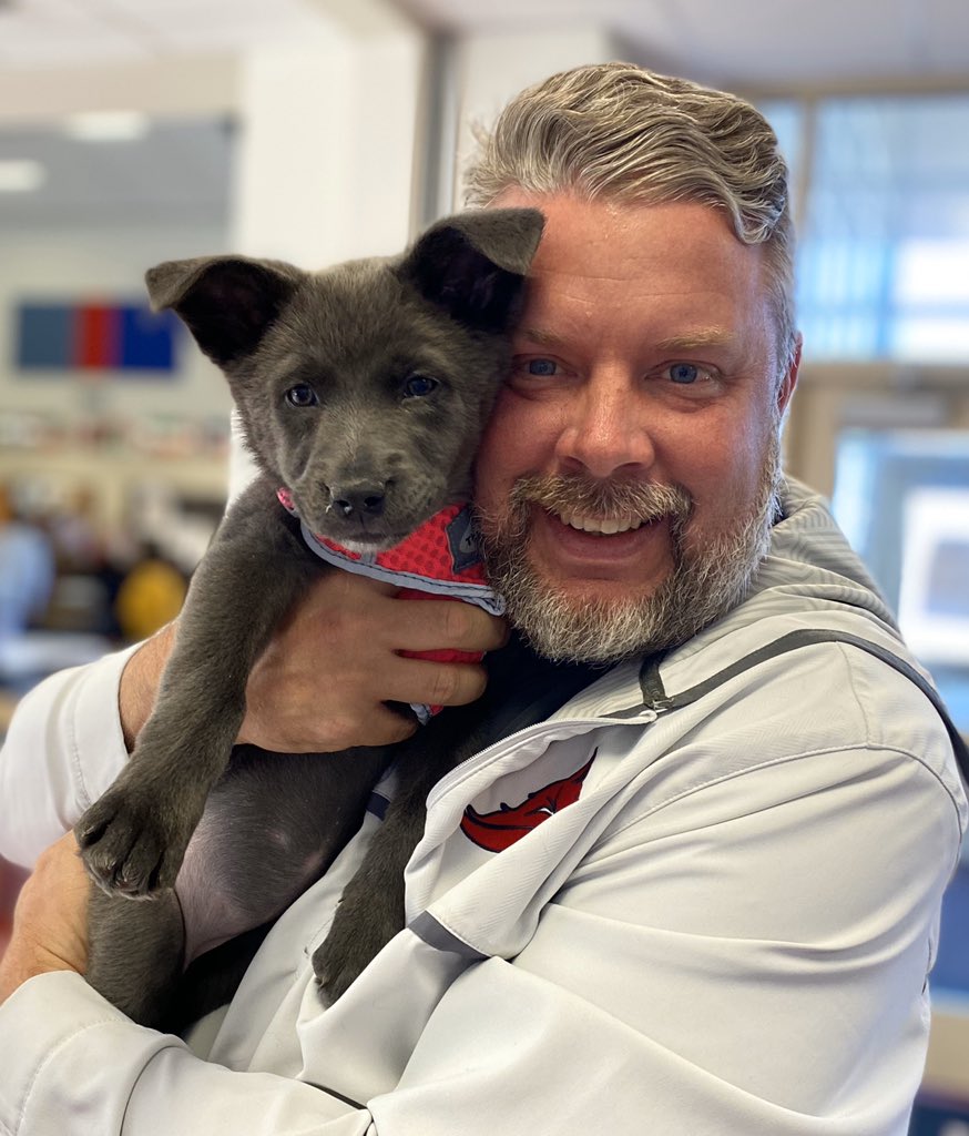 This little ball of fluff is getting trained to be a therapy dog. I can tell you first hand she is GREAT at her job already. She will serve some of our students in the future and is already a member of the PACK.