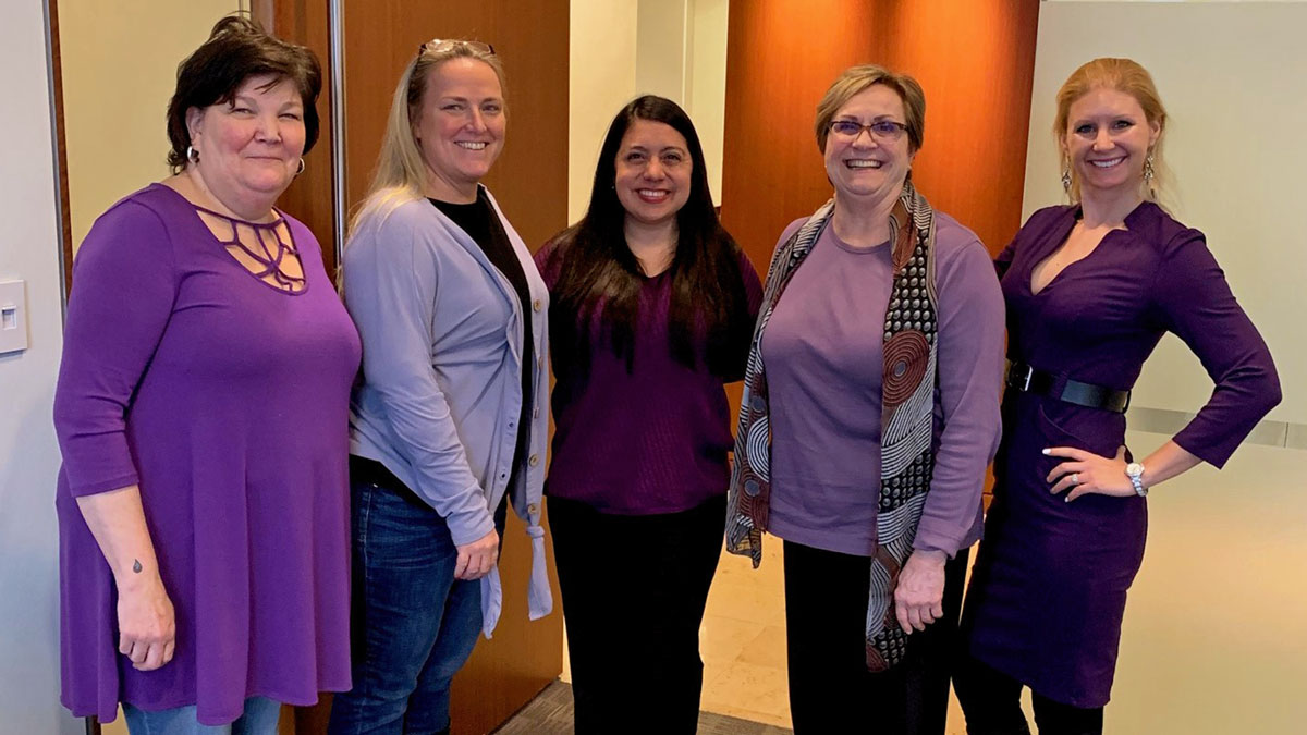 StradleyRonon's tweet photo. This Sunday is International Women’s Day, a global day to celebrate the social, economic, cultural and political achievements of women. Today, our Stradley offices across the region celebrated early by wearing purple as a reminder of women's equality. #EachforEqual #IWD2020 https://t.co/80TSZQVna0