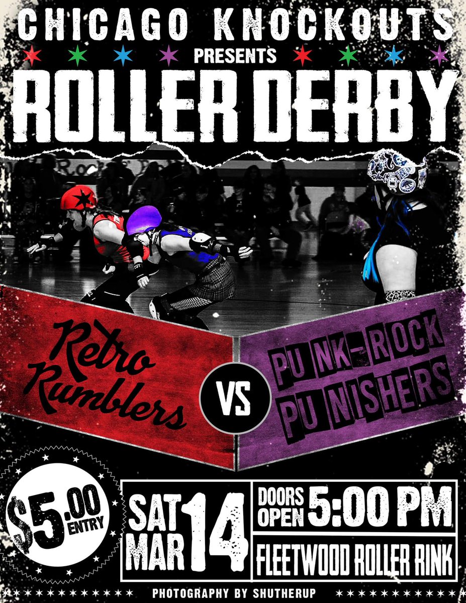 Sugar Smacks 💜 and ❤️ Steamboat Winnie, giving each other a run for their money next Saturday. 💥

🎟️ facebook.com/events/s/rolle…

📷 Kit Ruff - ShutHerUp Photography

#ChicagoStyle #RollerDerby