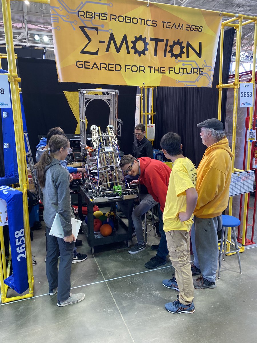 It’s load-in and practice day at the Del Mar Regional for FIRST Robotics Challenge. 58 teams (from as far away as Brazil!) 
including all four of our high school teams. Come witness the fun at the fairgrounds this weekend, and good luck to our teams! #Infiniterecharge