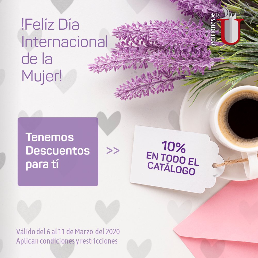 Ediciones_delau's tweet photo. Descuentos para especiales para tí.
Válido del 6 al 11 de Marzo del 2020. Aplican condiciones y restricciones.
#Ediu #FelizDiadelaMujer #DiadelaMujer #RegalaleFelicidad #RegalaleunLibro https://t.co/JB9IUTdD0w