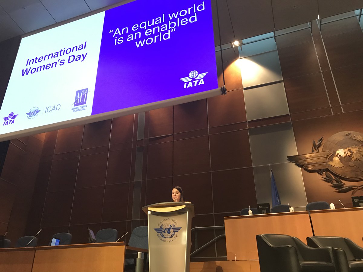 IATA's tweet photo. IATA is proud to join our #aviation ✈️partners @icao and @ACIWorld today to celebrate 🎉 and honor 🏆 these accomplished #women in our industry. #IWD2020 #EachforEqual #25by2025 https://t.co/oV1X7ysoXV