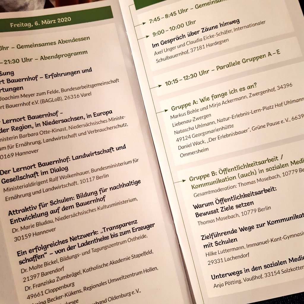 maren_ziegler's tweet photo. Weiter geht das Netzwerken. Dieses Wochenende ist die Jahrestagung der Bundesarbeitsgemeinschaft #Lernort #Bauernhof (@baglob_ev). Es wird wieder ein tolles Programm angeboten. 
#BAGLoB https://t.co/CClOacnq6L