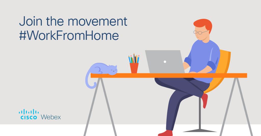 Webex's tweet photo. It's all about flexibility, productivity, and happier employees.

Learn how managers and staff can set themselves up for success.

💪 https://t.co/K2wHyVelct

#WorkFromHome #RemoteWork https://t.co/1KqYLZxB3F