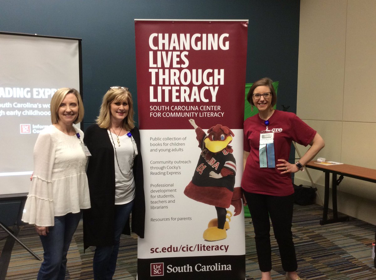 JessHarrelson7's tweet photo. Fun at SCASL with Cocky’s Reading Express!#HCSLibraryMedia@scetigers https://t.co/Dw822nIWka