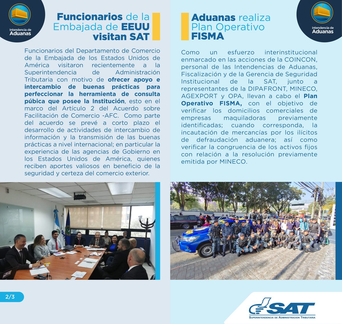 SATGT's tweet photo. La Superintendencia de Administración Tributaria informa:  Boletín Informativo #INFOSAT No. 2 https://t.co/dbYOzjT2QF