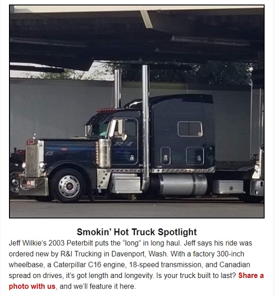 Land_Line_Mag's tweet photo. This #SmokinHotTruck puts the L O N G in long haul.
Show us why you love your truck and you could be next in the spotlight.
@PeterbiltMotors
@CaterpillarInc
#Trucking #BigRigs #LargeCar #LongHood #ChromeStacks #Peterbilt https://t.co/8wJNjfRxm9
