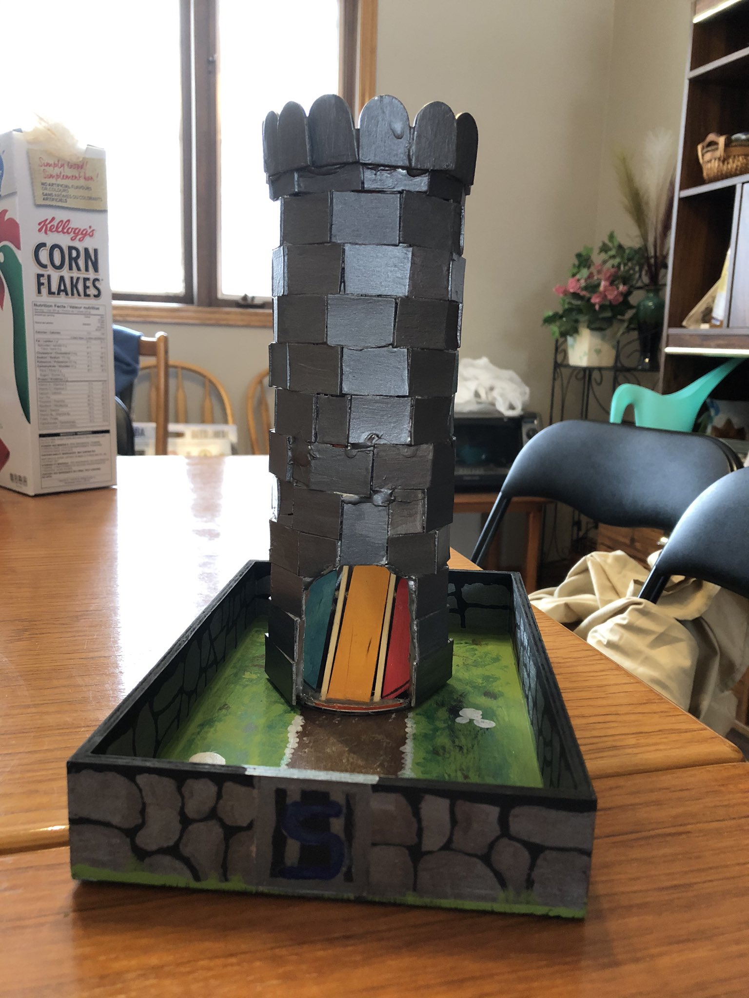 DnD_DIY on X: This is a dice tower I made for my brother in-law