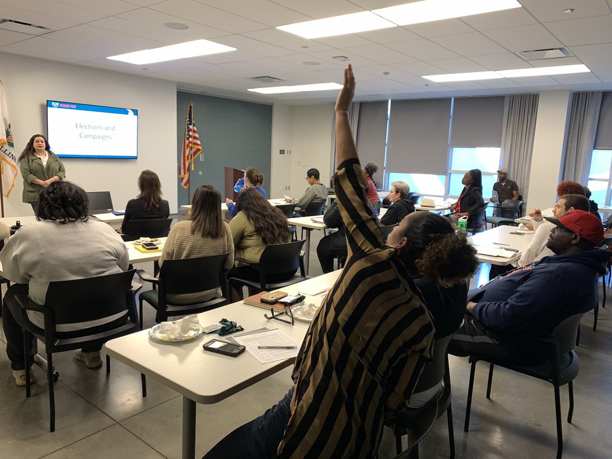 UCANchicago's tweet photo. Bring it, Illinois Primary! Whatcha got, Census 2020! Our Women &amp; Co and Sisterhood180 ERGs are schooling us in all things political process. Shout out to @CarlyTargaryen for leading! 

#ILPrimary #Census2020 #ERG #UCAN https://t.co/londzbEWfz