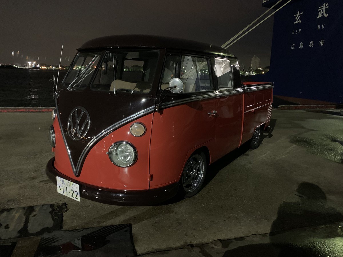 takabo77's tweet photo. I went on vacation from the end of one voyage, so I got into a car from home.
  I have to clear my luggage in my ship room.

#mycar #goonvacation #wagen #vw #type2 #vwbus #vwtruck #vwcrewcab #vwdoublecab #vwdc #officer #sailor #seamenslife #roroship #rorovessel #lifeonship https://t.co/J3boXrRyPA