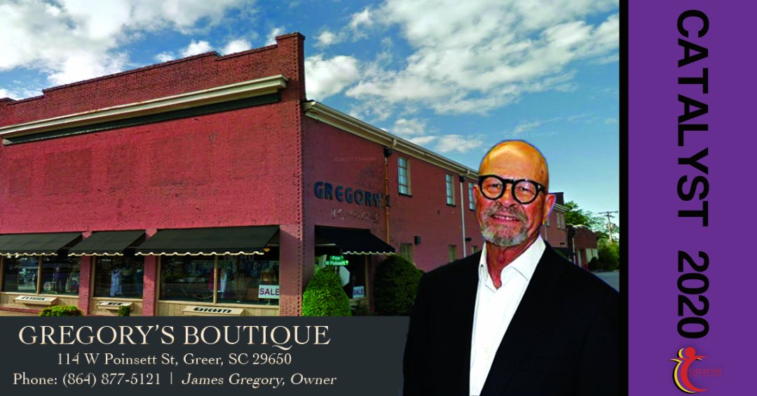 CatalystGroupSC's tweet photo. Gregory's Boutique
Upscale Men's clothing, whether you are headed to church, going to work, or simply an evening out on the town; Gregory's is the place for you.
Two Locations:
114 W Poinsett St.
Greer, SC  
(864) 877-5121

44 Liberty Lane
Greenville, SC 
(864) 271-8535 https://t.co/VAzp4oeGrJ