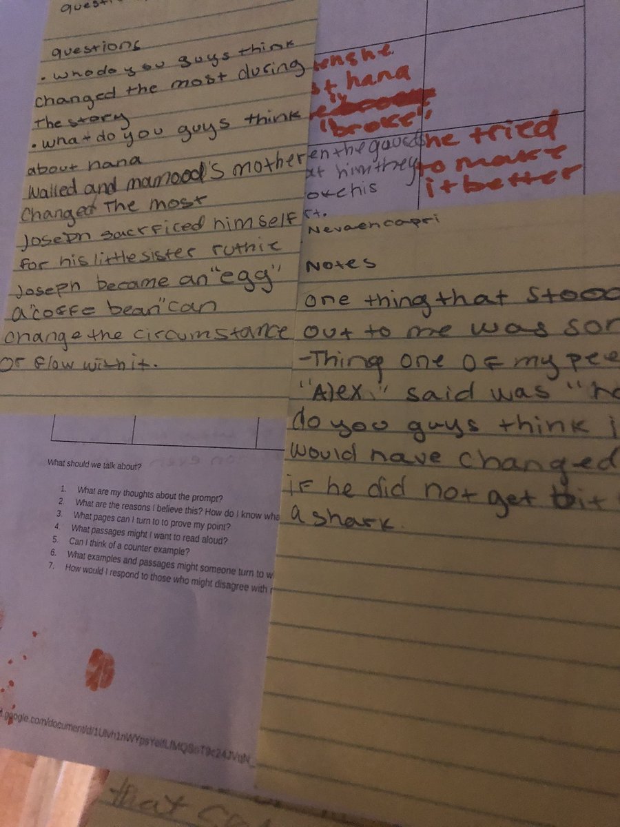 writingheroes's tweet image. #writingheroes engage in a Socratic seminar discussion about their shared text. They asked questions, use text evidence to support ideas, and most importantly encourage and look out for one another. #proudteacher #collaborativediscussion