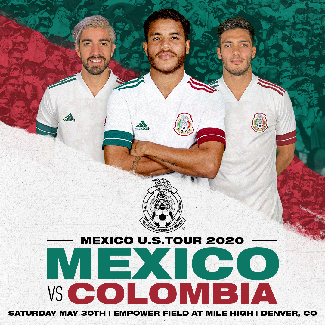 denversports's tweet photo. ⚽️ PRE-SALE ALERT ⚽️

Use code DENVER20 to get pre-sale tickets to the May 30th Mexico vs. Colombia match at Empower Field at Mile High before the public sale on March 9. Click here for tickets: https://t.co/tzPh8cEIqI https://t.co/BvMbmzR4SV