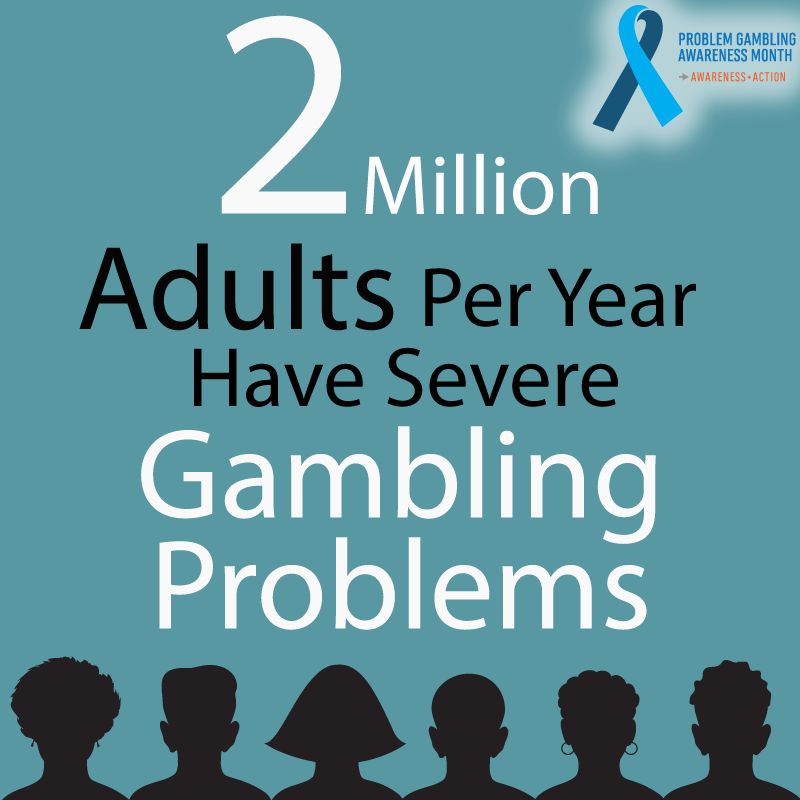 MinnesotaAPG's tweet photo. Two million U.S. adults per year have severe gambling problems. Another 4-6 million have mild or moderate gambling issues.
#AwarenessPlusAction #PGAM
https://t.co/yCVDKGIKi5 https://t.co/MSZ55vixdq
