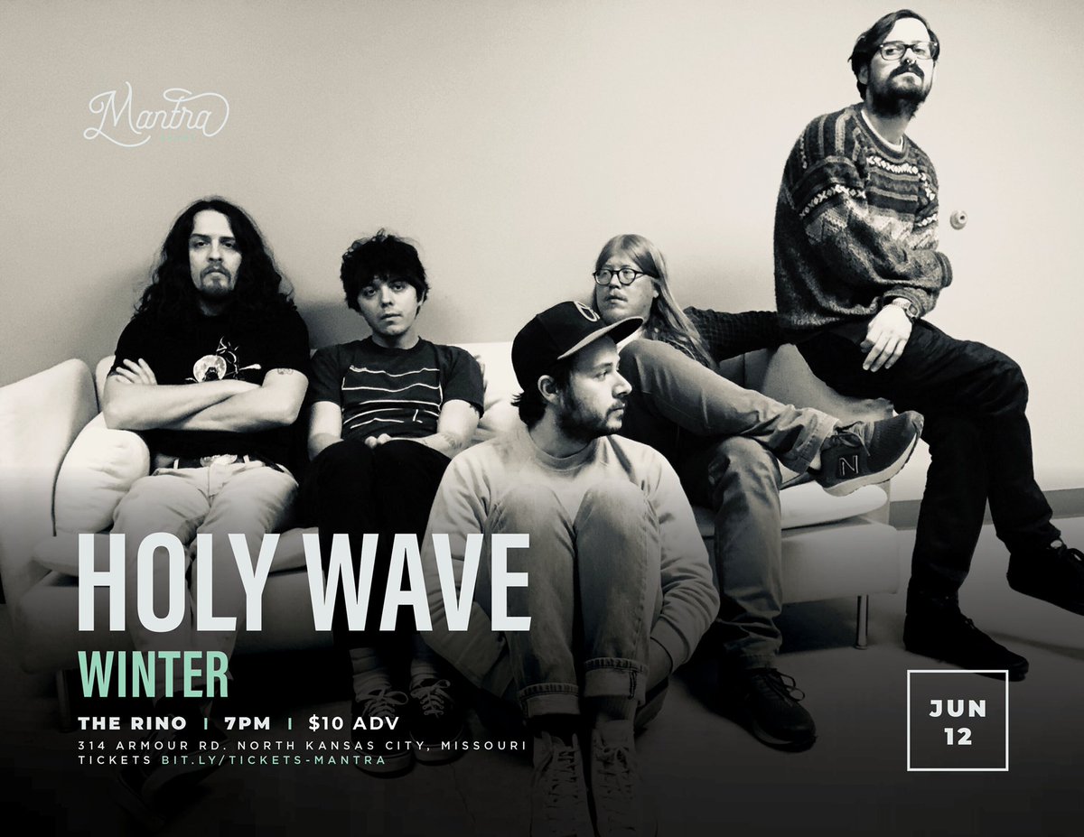 ✨ NEW SHOW ✨

June 12, 2020 //
Holy Wave (<a href="/Holy_Wave/">Holy Wave</a>)

w/ special guest <a href="/samirawinter/">Winter</a> 
at <a href="/TheRinoKC/">The Rino</a>

Tix 🎫 bit.ly/tix-holyw-rino
RSVP 🗓 bit.ly/fb-holyw-rino