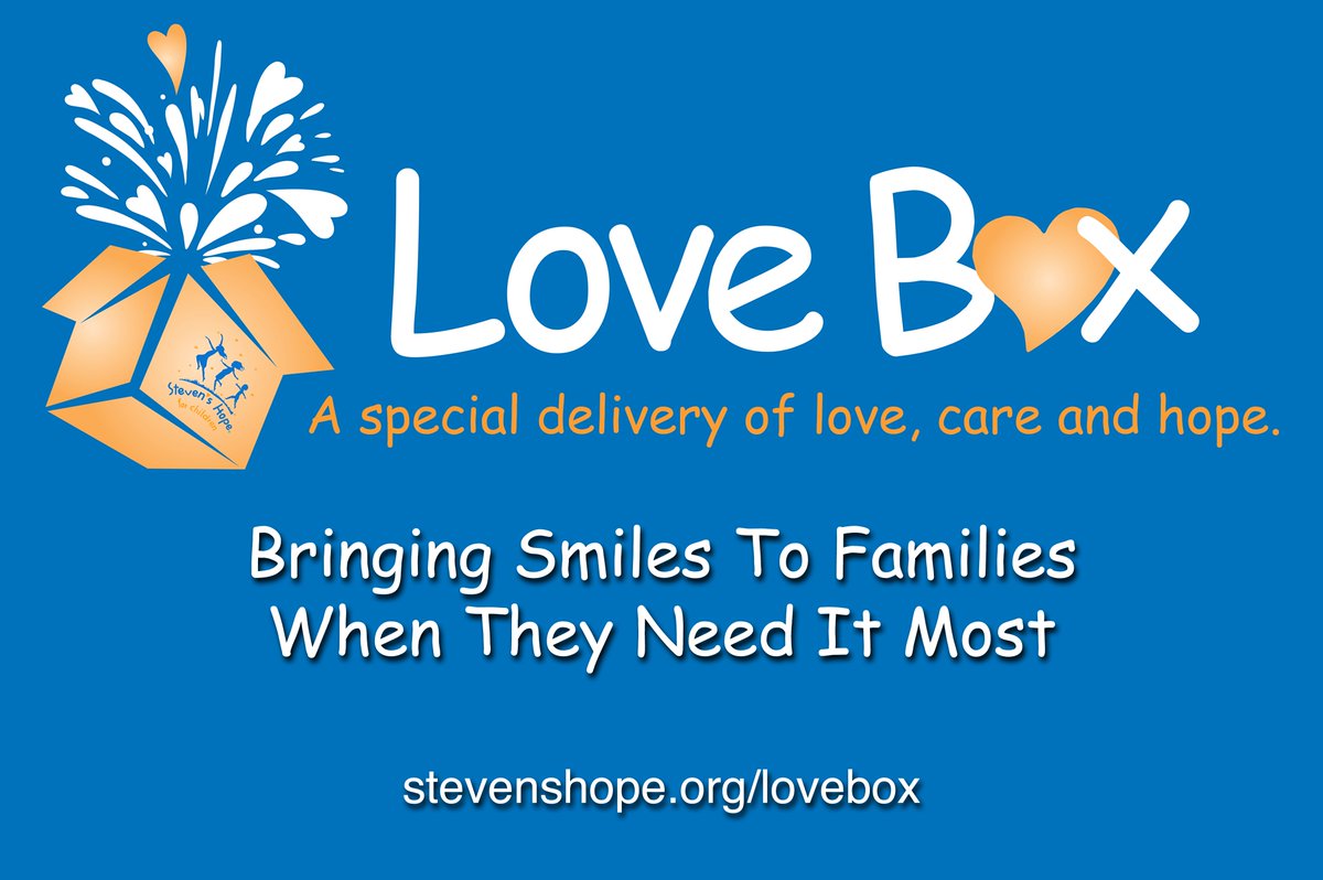 stevenshope's tweet photo. Through Steven's Hope Love Box program, you can give sick or seriously injured children and their families the knowledge that they aren't alone in their struggles. 

To learn how you can donate and help a family in need, visit https://t.co/3BsNykM7fP today! #LoveBox #SHFC https://t.co/L3HDDcmFF4