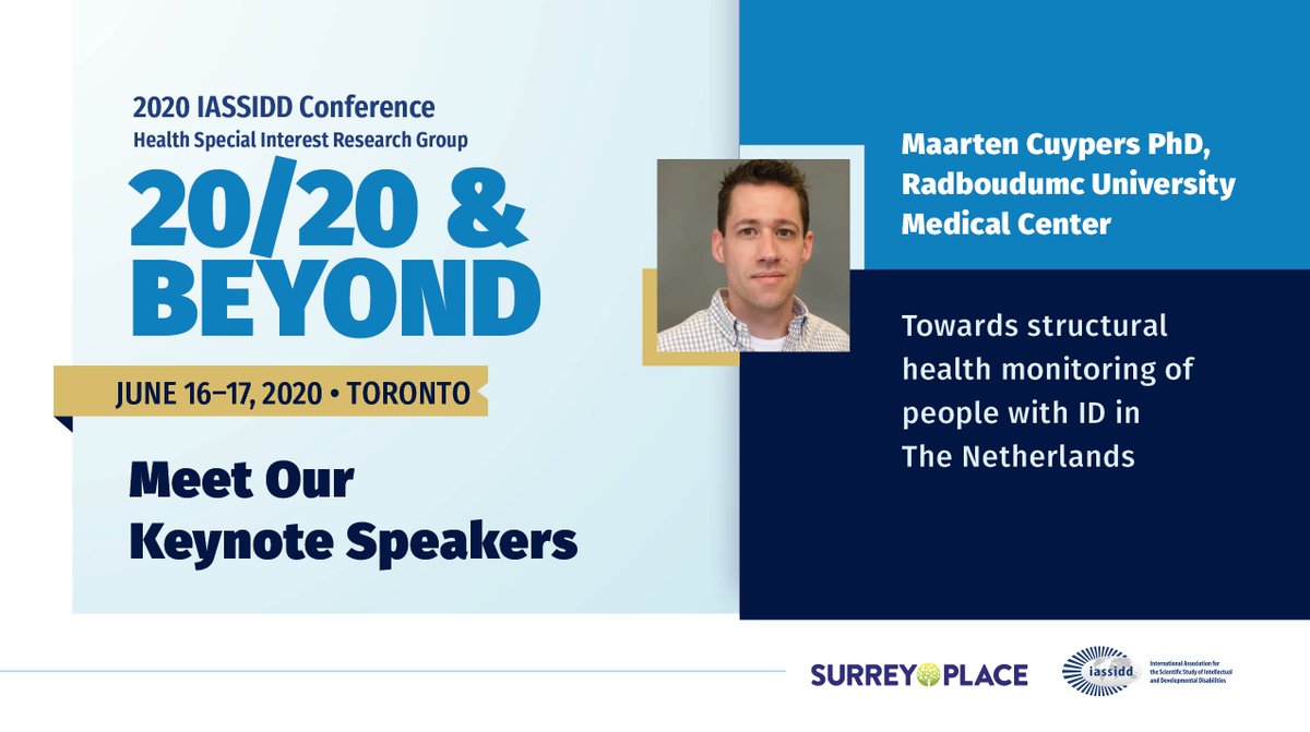 maps_research's tweet image. Meet our keynote speaker for #2020IASSIDDToronto! Maarten Cuypers, PhD from @radboudumc, Netherlands is one of five speakers presenting at the conference in June. Don’t miss out, register today at iassiddhealthsirg2020.com