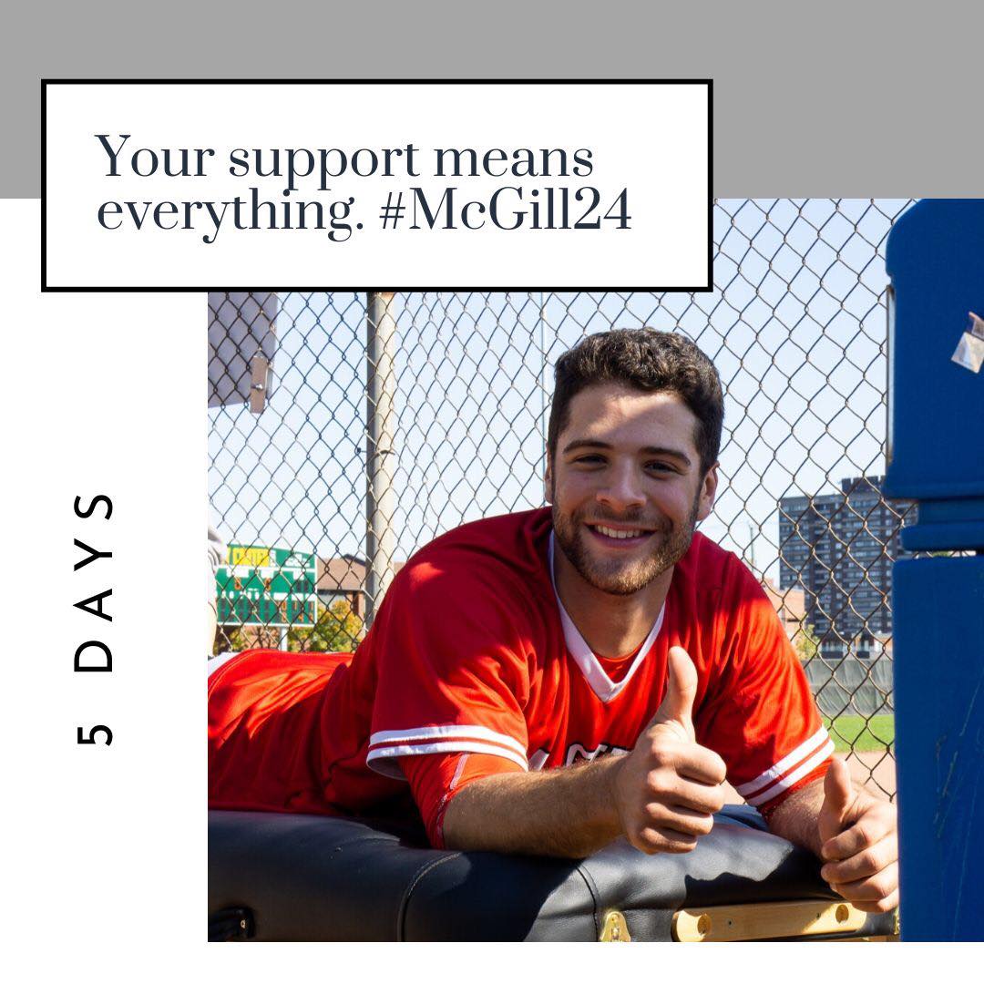 On #McGill24 all donations up to $1000 are eligible for a maximum of 1:1 matching! 🔥🔥