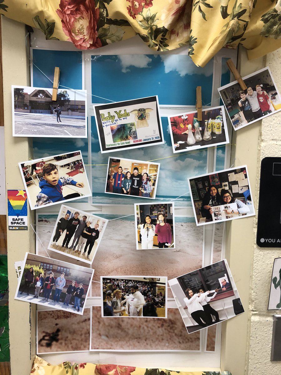 Made a new photo wall after reading the SEL article you shared this week! Thanks <a href="/jsdlkomanitsky/">jsdlkomanitsky</a>! #cmmslionpride 🦁