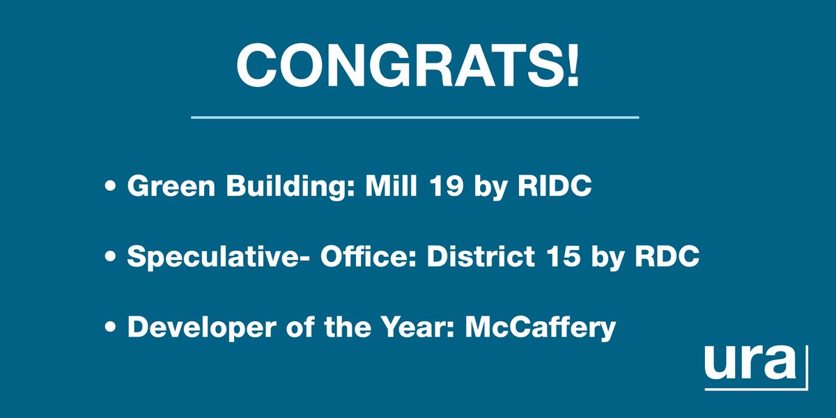 urapgh's tweet photo. Congratulations to this year's @NAIOPPittsburgh winners, especially our partners @RIDC_SWPA, @buildwithrdc, &amp; @McCafferyInc! The winners were honored at NAIOP Pittsburgh's 27th Annual Awards Banquet last night at the David L. Lawrence Convention Center. https://t.co/7FtLo0zAeS