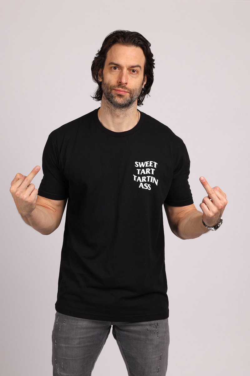 FighterNtheKid's tweet photo. We’ve got the cult leader @chrisdelia rocking our new merch. So y’welcome. 😂 #tfatk #tfatkarmy #thefighterandthekid https://t.co/7xfFrPLdV1
