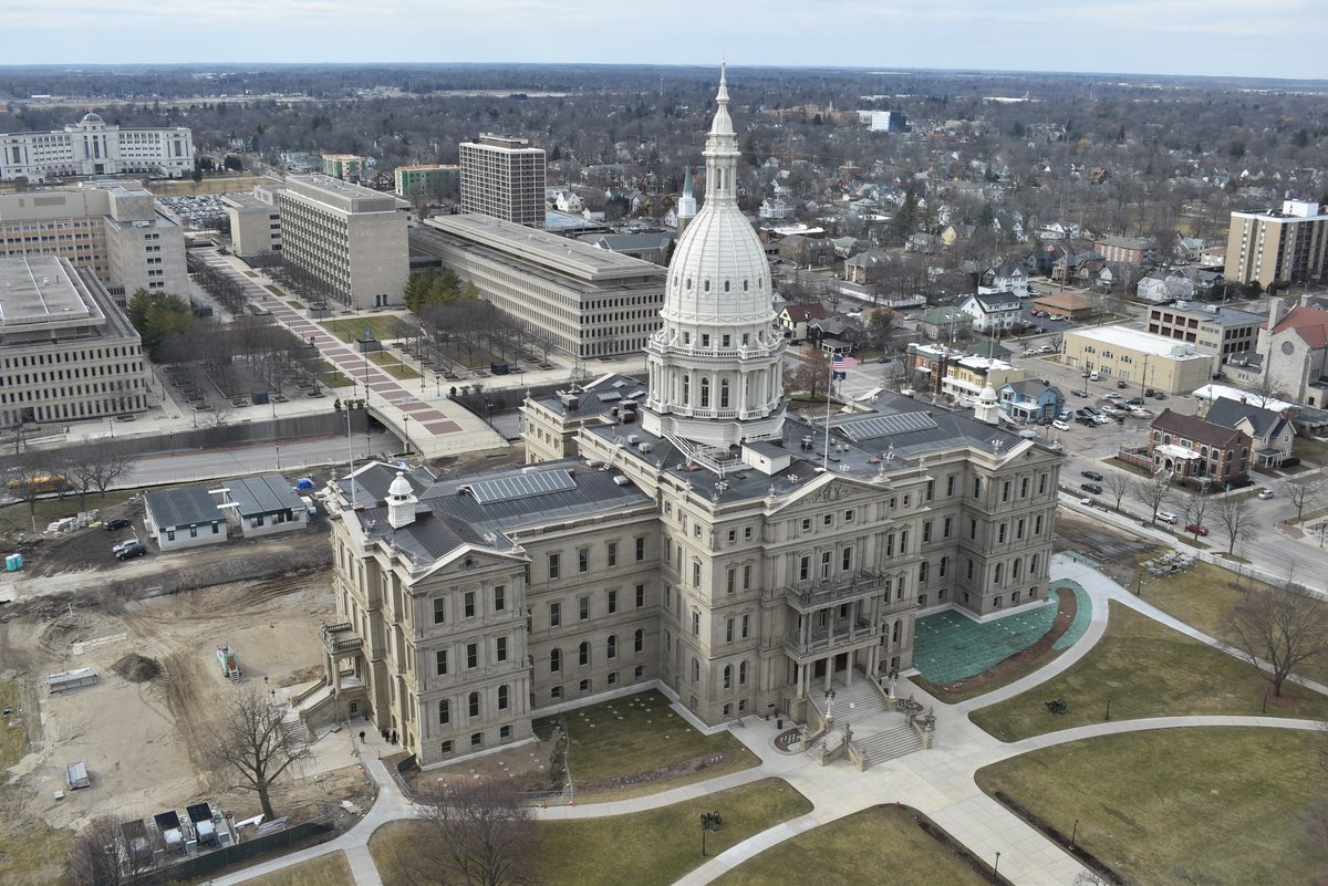 SBAM's tweet photo. Yesterday we hosted our Ingham Region #Owner2Owner at the top of the Boji Tower. We had great company and a great view! Special thanks to our sponsor @ConsumersCU and Representative @SarahAnthony517 for talking to small business owners in your district. https://t.co/Z970jULYXn