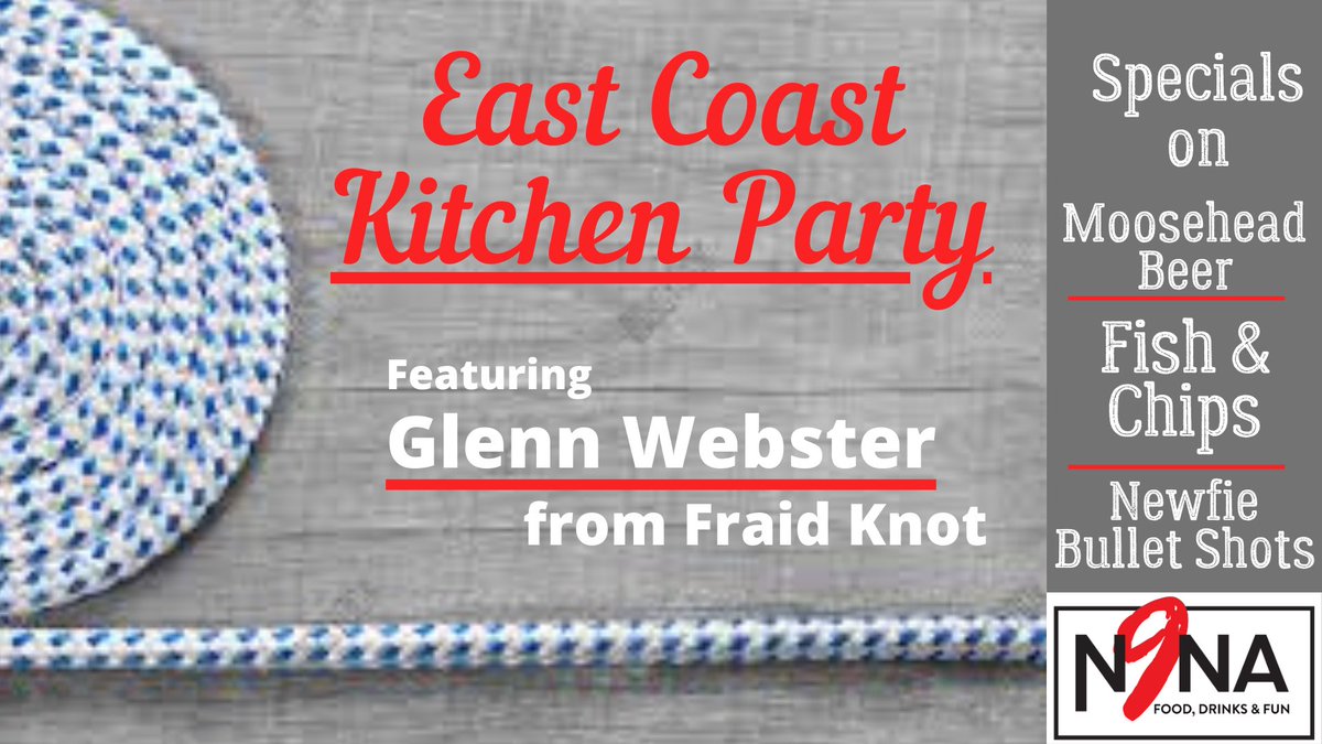 Tonight <a href="/RedMileN9NA/">N9NA</a>  Come singalong to awesome Celtic music  and join in a few Sociables!
#eastcoastkitchenparty #N9NA #yyclivemusic