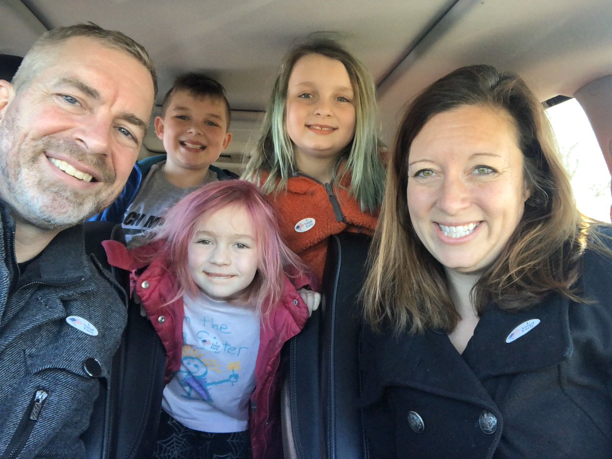 ForMosser's tweet photo. I am excited to share this experience with my family. My daughters came in the booth and pressed the button for me to be the Kane County State’s Attorney. My son went with his dad to do the same. Vote Mosser for Kane County State’s Attorney!
#mosserforkanecounty
#formosser https://t.co/yeuia1xBCX