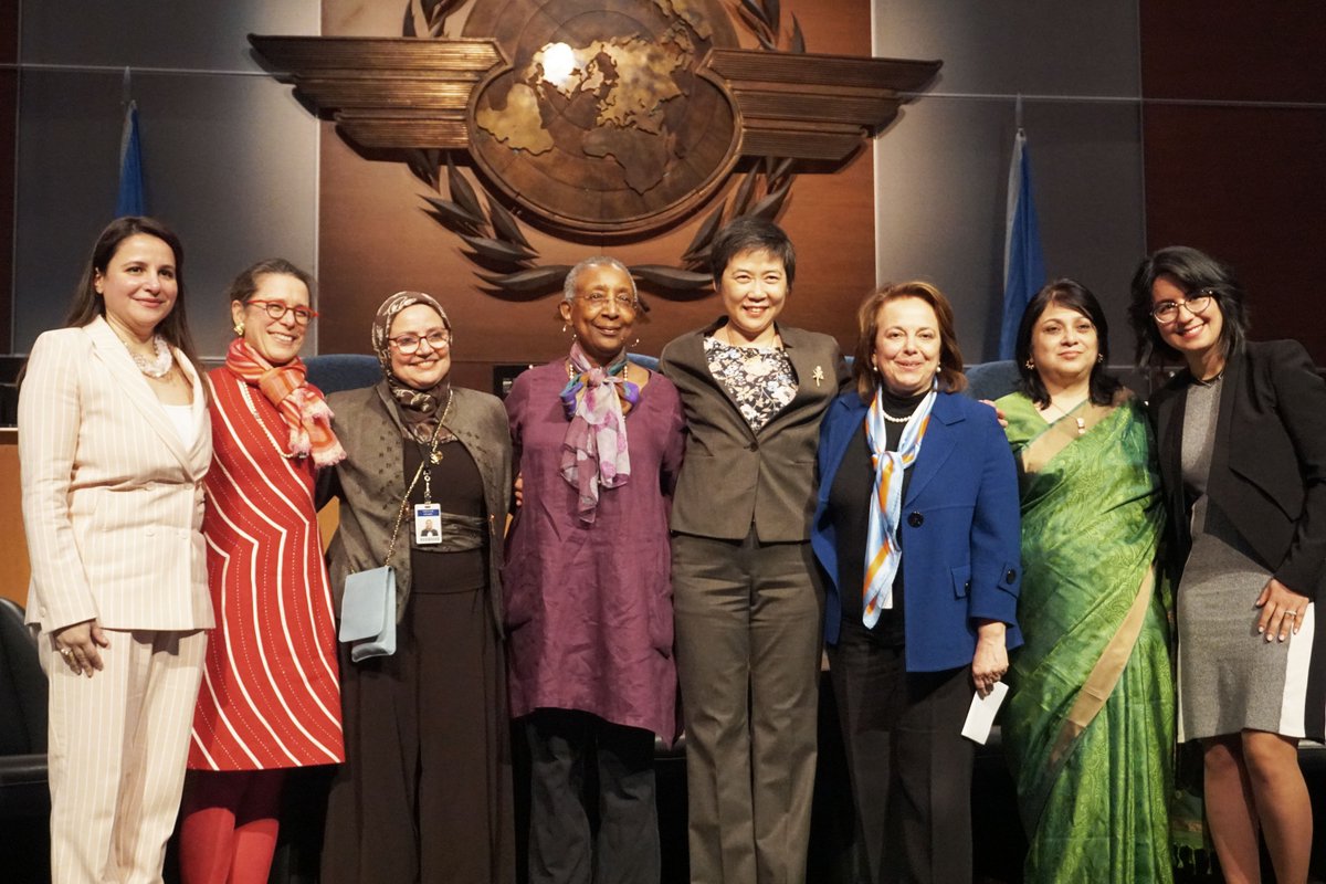 ACIWorld's tweet photo. ACI World celebrated women in aviation today alongside @icao and @iata for #IWD2020. Attendees heard from inspiring women who laid the foundation for an insightful conversation around #EachforEqual. #GenerationEquality https://t.co/8QQZCCHVVX