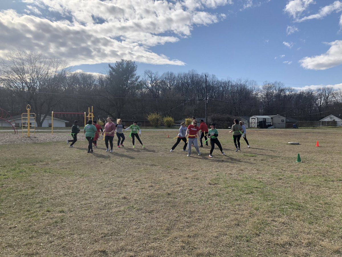 MerrieConaway's tweet photo. @FOUSTGCS #falconfaculty saved some energy for Friday Football! I heard that #redteamwon, but know that wonβt work for @LaurenFaucette, right?!! @DannyMartinJ @DBlackedu https://t.co/LTnqiR9S87