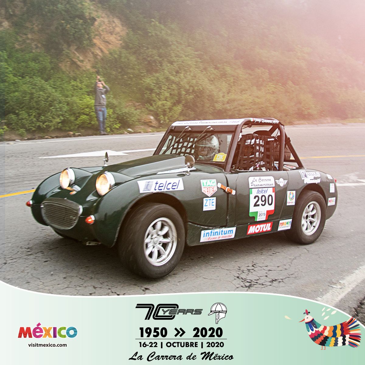 panaoficial's tweet photo. En La Carrera Panamericana un Austin Sprite disfrutando en la edición 2019.
-
In the Carrera Panamericana an Austin Sprite enjoying the 2019 edition.
#FelizViernes https://t.co/2jr7riiAnD