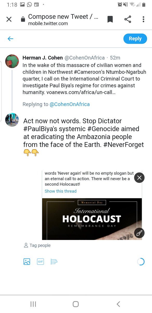 Ambazonia Civilians tweet media