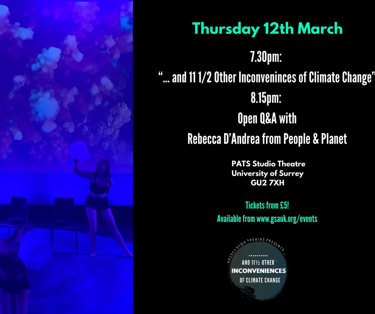 HockeyStickTC's tweet photo. _ ½ _

we need to talk 
and 11 ½ other inconveniences of climate change

Join us on TUES 10th MARCH for our show, in conversation with Ben from @XRGuildford 

&amp;

THURS 12th MARCH for our show, in conversation with Rebecca D’Andrea- fossil fuel coordinator for @people_n_planet https://t.co/bgMJ7G8WH0