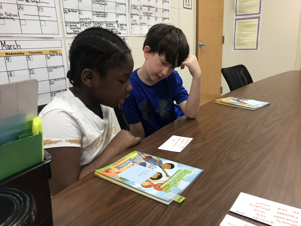 Peacelove1st's tweet photo. We read excerpts from our book about BASKETBALL and determined if they were from the realistic fiction or the nonfiction section of the book. They earned a shot for each correct answer. 🏀🏰🏀 #mixedgenres #edge #comprehension #makeitrelevant @GlyndaleElemen1 https://t.co/A0c2M2ijq6