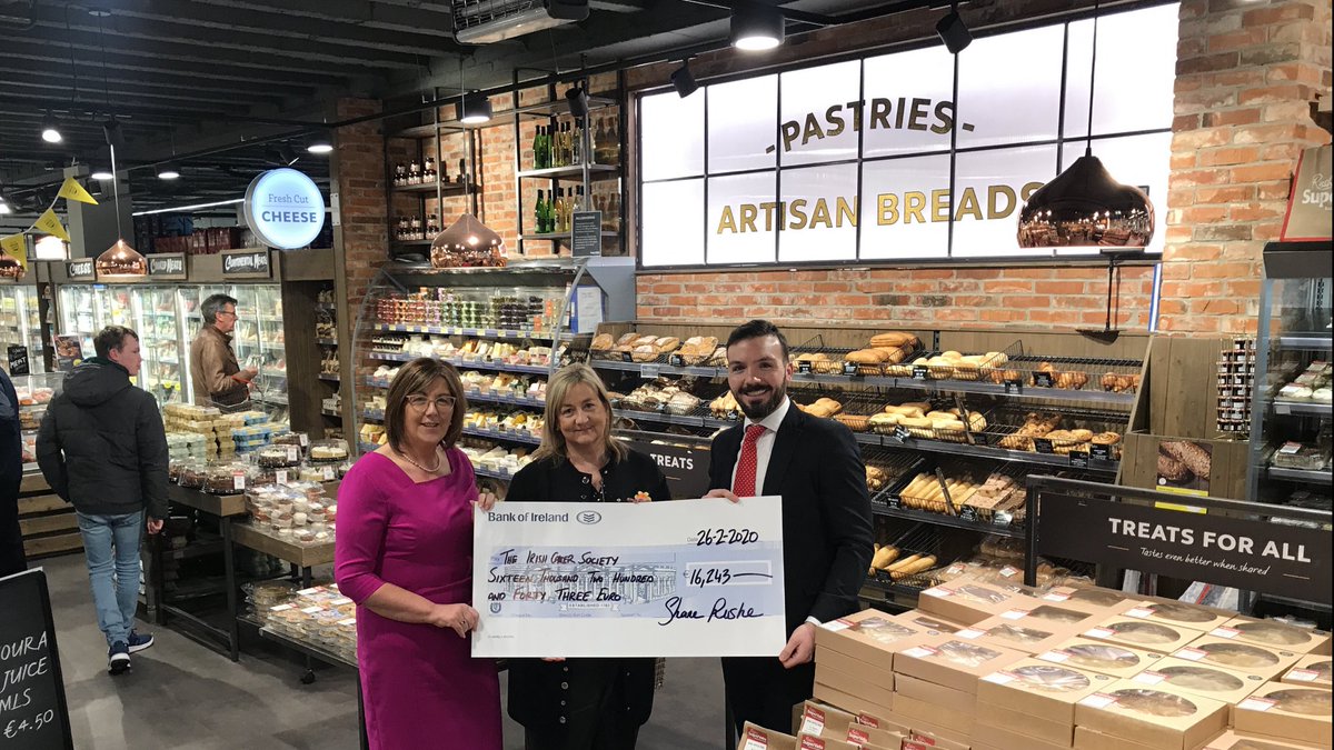 SuperValuDalkey's tweet photo. We were delighted to present The Rushe Group Charity of the year, @IrishCancerSoc with a cheque for €16,243 on behalf of our staff and customers. Checkout https://t.co/LoVGm5B3RV to learn about the great work they do https://t.co/nPTy1CshKr