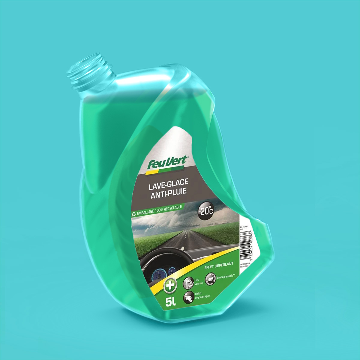 | PRODUIT |
Nouveau modèle de flacon conçu avec notre client Extruplast , conçu pour la gamme auto de <a href="/feuvert_fr/">Feu Vert</a> 🚘
Objectif : repenser l'usage et l'esthétique autour des exigences du matériau PET, plus léger et mieux recyclé que le PEHD.

#packaging #design #CreativeManufacture