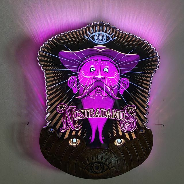 jeffkunze's tweet photo. If you’re going to first Friday in canton Ohio or going to see Who Framed Roger Rabbit at the Palace theater. Swing by The Hub Art Factory and see my Nostradamus piece. I’ll be there tonight! https://t.co/1j6mCAQn5d https://t.co/Rbgywy0s0k