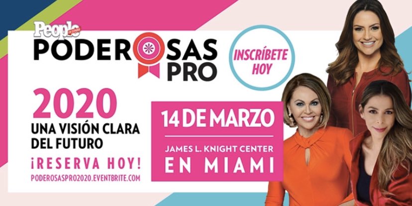 elzol1067fm's tweet photo. Poderosas Live! 2020 • ¡ALCANZA TU PODER! Un día lleno de talleres y paneles junto a celebridades, figuras clave de la comunidad y distinguidos líderes en el mundo de los negocios. #25Poderosas #PoderosasLive @peopleenespanol #spon 👉🏼https://t.co/TyDRRaEVIC https://t.co/5YQBFvHEmt