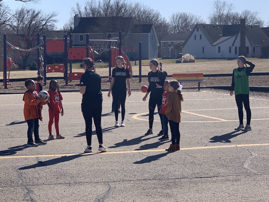 MattTrumpp's tweet photo. Stop 4:  Thank you @PCPioneers for letting our ladies work w your kids. 1 hr completely led by our girls. Teaching our kids servant leadership.  @aweb9 @andrew_miller21 @ADButlerOW @OWNovacekOWLS @ProfEnright @joshumphrey @dkapeller https://t.co/jwN7ocX6FS